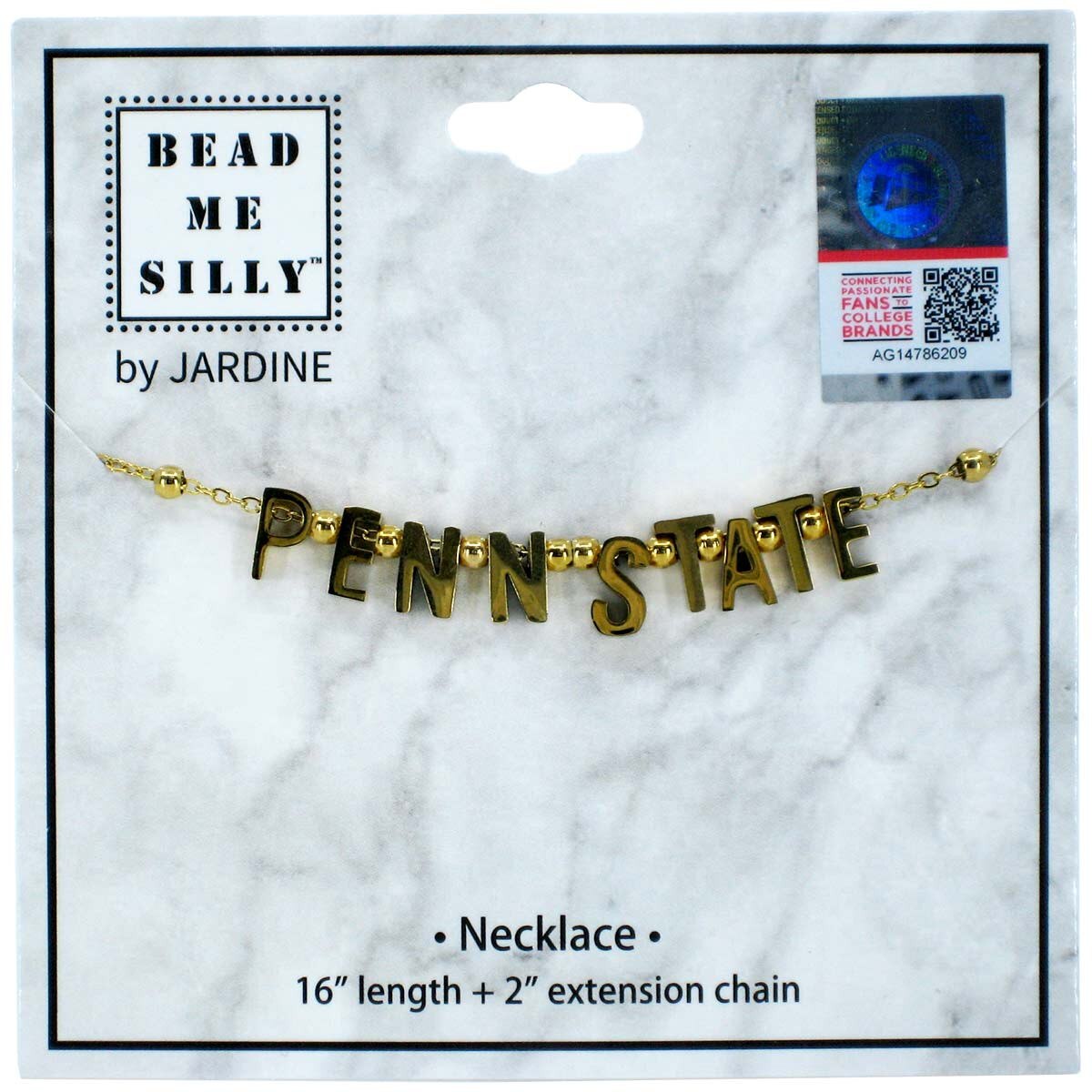 Penn State gold necklace
